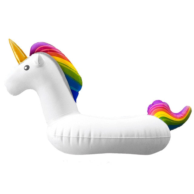 New Unicorn Cup Holder Beverage Boats Phone Stand Floating Inflatable Pool Float Cup Holder Summer Beach Party Supplies