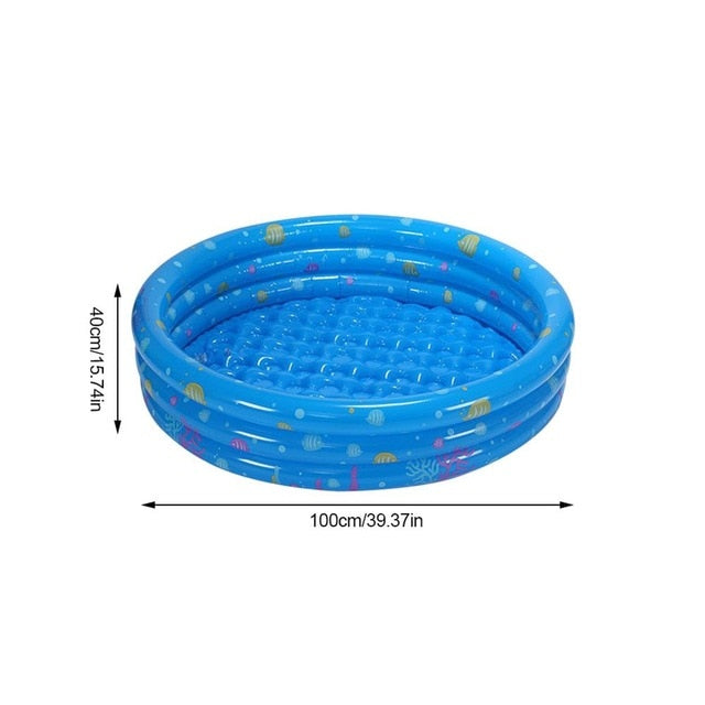 110/128/155CM Rectangular Inflatable Swimming Pool Thicken PVC Paddling Pool Bathing Tub Outdoor Summer Swimming Pool For Kids