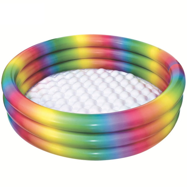 110/128/155CM Rectangular Inflatable Swimming Pool Thicken PVC Paddling Pool Bathing Tub Outdoor Summer Swimming Pool For Kids