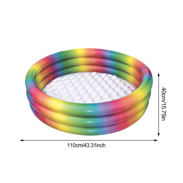 110/128/155CM Rectangular Inflatable Swimming Pool Thicken PVC Paddling Pool Bathing Tub Outdoor Summer Swimming Pool For Kids