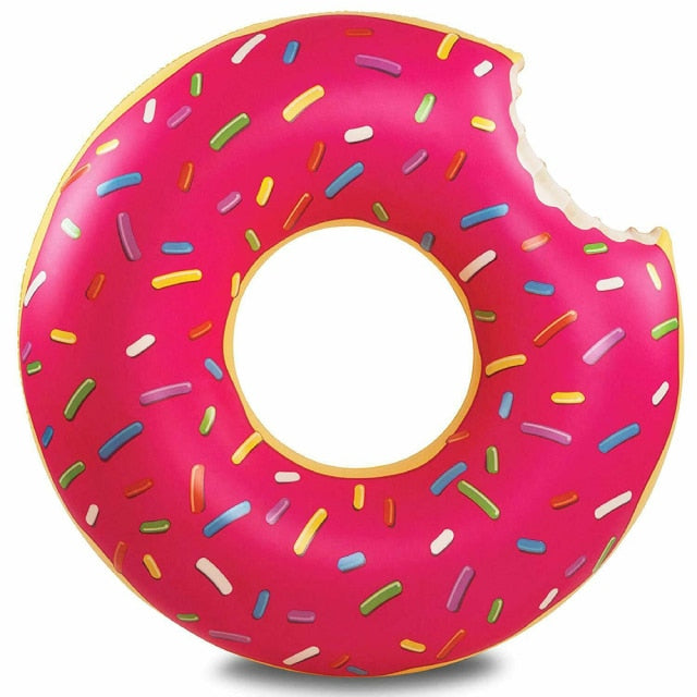 Inflatable Donut Swimming Ring For Swimming Pool Thickened Summer Floating Ring Seat Float Mattress Water Toys