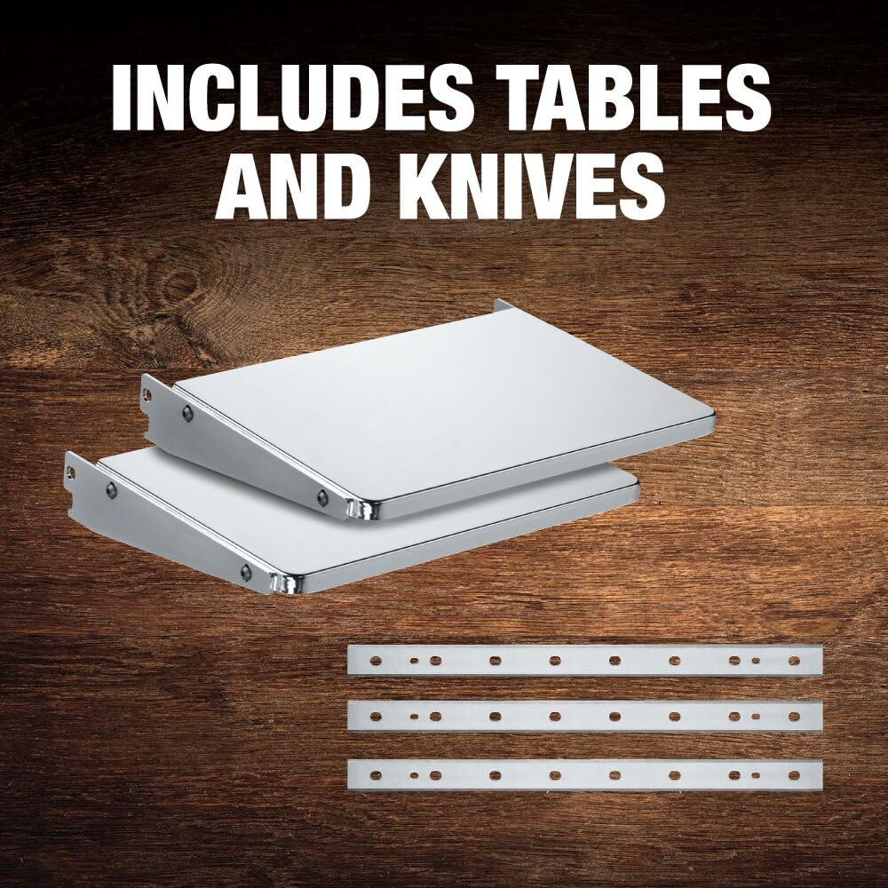 DEWALT Thickness Planer, 13-inch Wood Planer, Three Knife Two Speed, 15 Amp, 20,000 RPM Motor (DW735X)