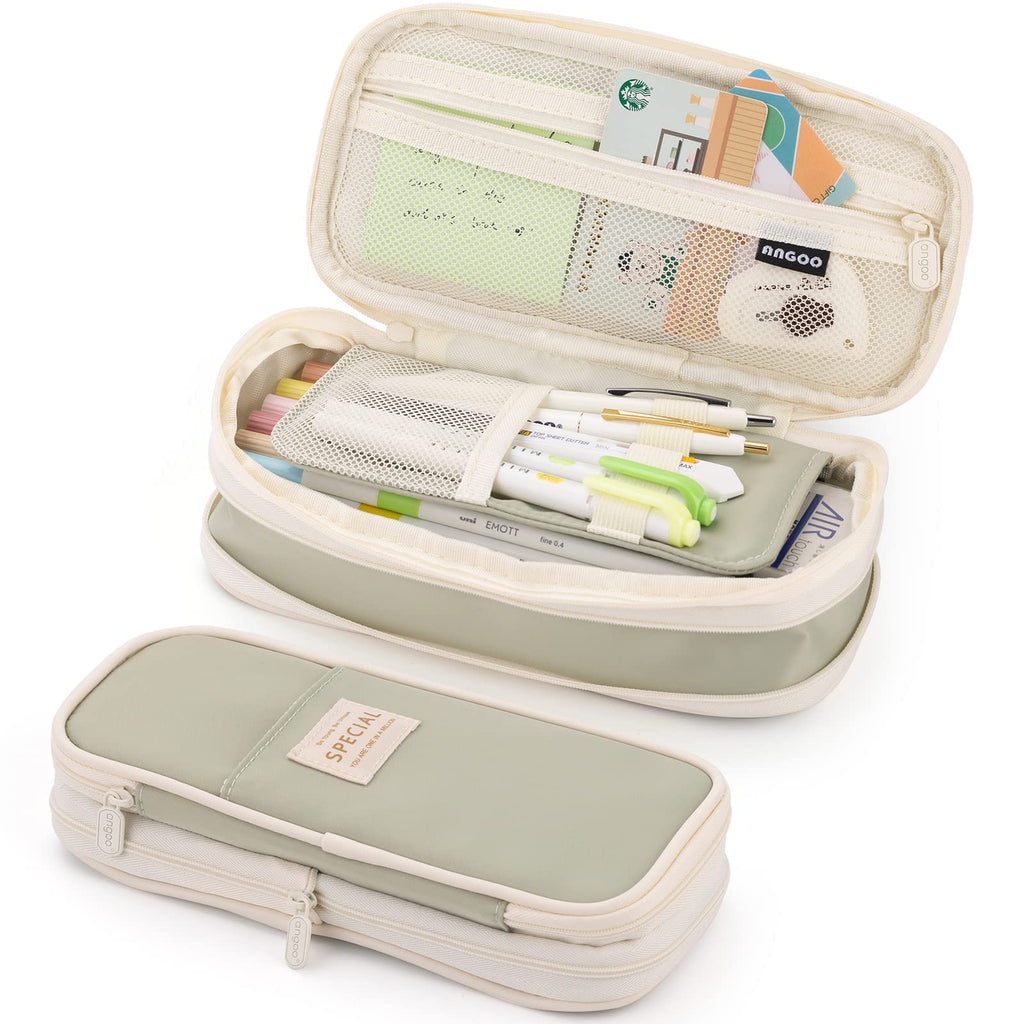 Large Capacity Pencil Case, Pencil Case for Adult, Cute Pencil Case, Pen Pencil Organizer for Stationery Supplies Marker Highlighter for Middle High School Student Kids Adult (Pink)