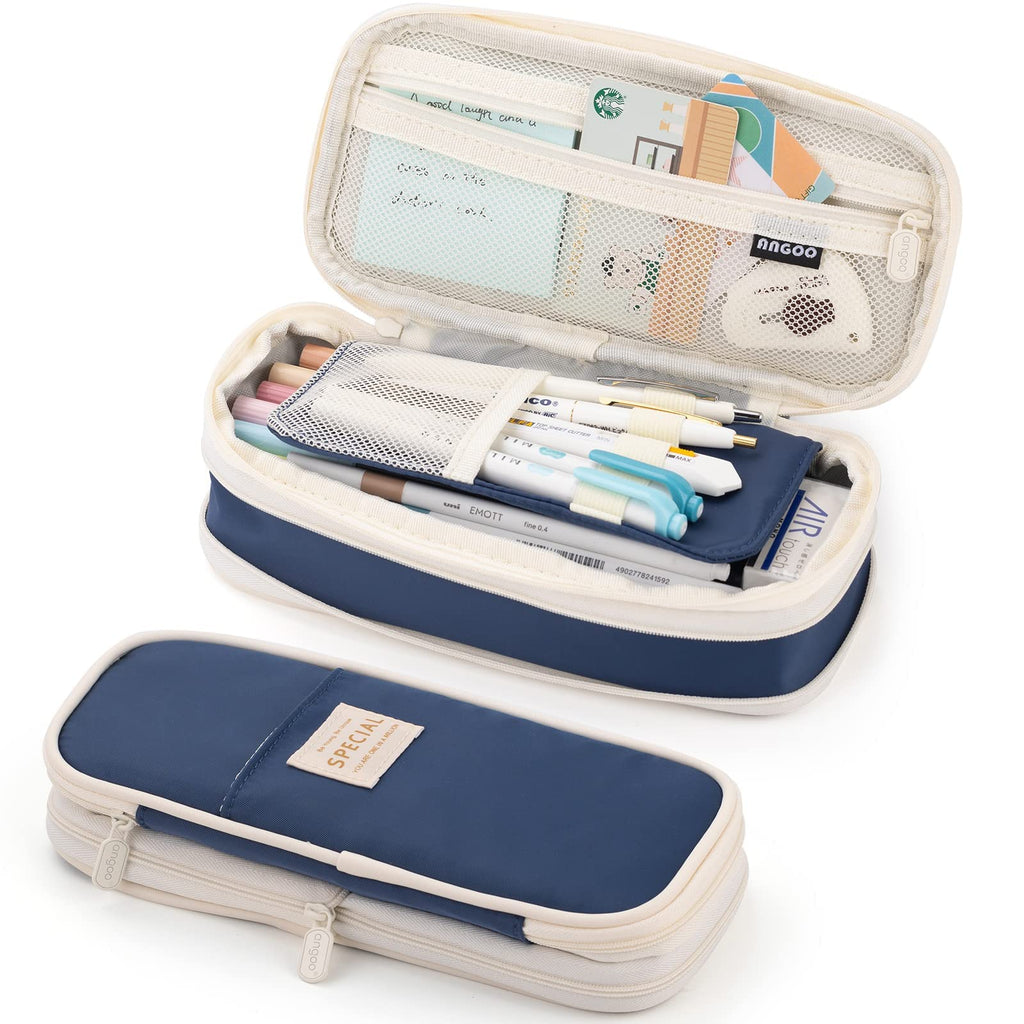 Large Capacity Pencil Case, Pencil Case for Adult, Cute Pencil Case, Pen Pencil Organizer for Stationery Supplies Marker Highlighter for Middle High School Student Kids Adult (Pink)