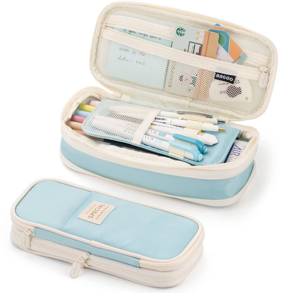 Large Capacity Pencil Case, Pencil Case for Adult, Cute Pencil Case, Pen Pencil Organizer for Stationery Supplies Marker Highlighter for Middle High School Student Kids Adult (Pink)