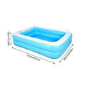 110/128/155CM Rectangular Inflatable Swimming Pool Thicken PVC Paddling Pool Bathing Tub Outdoor Summer Swimming Pool For Kids