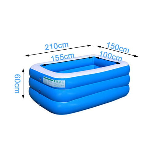 10/7/5ft 150cm/210cm/305cm Home Use Inflatable Large Swimming Pool 3 Layers Outdoor Indoor Baby Kids family Pool Bathing Tub