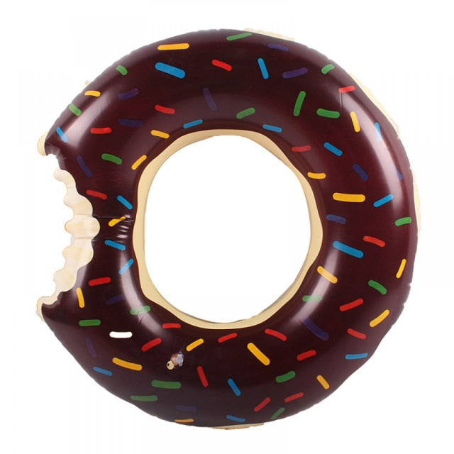 Inflatable Donut Swimming Ring For Swimming Pool Thickened Summer Floating Ring Seat Float Mattress Water Toys