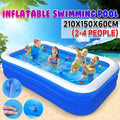 10/7/5ft 150cm/210cm/305cm Home Use Inflatable Large Swimming Pool 3 Layers Outdoor Indoor Baby Kids family Pool Bathing Tub
